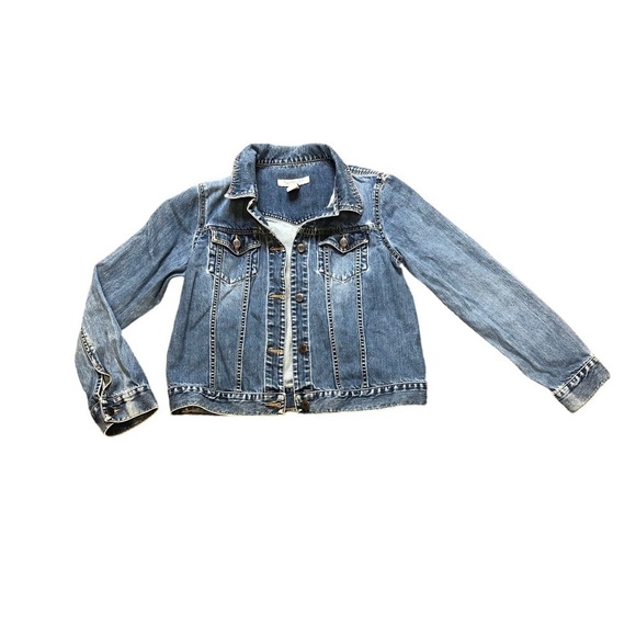 Abercrombie & Fitch Jackets & Blazers - VTG Abercrombie & Fitch Cotton Denim Jacket Jean Jacket with Rips Womens